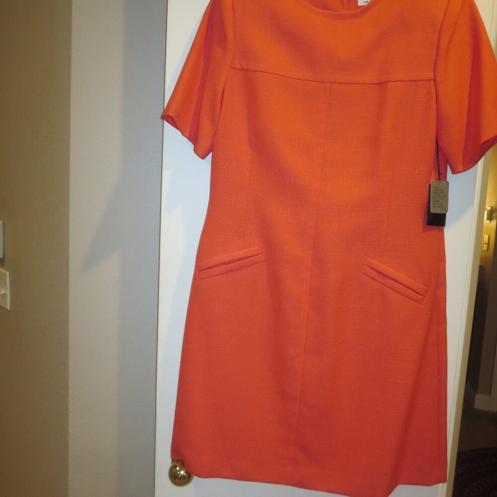 Women's  Elegant KASPER Dress in salmon/orange NWT! Sz 10